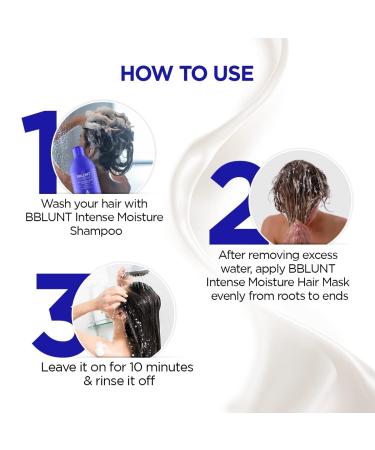 Intense Moisture Hair Mask with Jojoba Oil & Vitamin E - Nourished & Shiny Hair - 250g | International Shipping Available - Buy Online on GoSupps.com