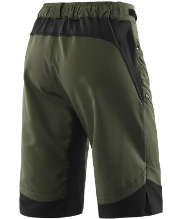 ARSUXEO Men's MTB Cycling Shorts - Classic Waterproof Design No Padding Green 1903 | Shop Internationally - Buy Online on GoSupps.com