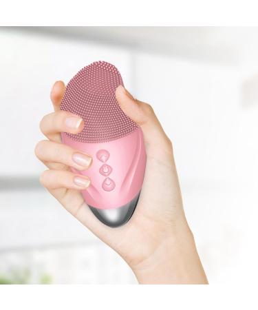 Face Cleansing Brush | Soft Silicone Face Brush - Rechargeable Vibrating Waterproof Skin Care Tool for Deep Cleansing Firming Exfoliation and Enhanced Pink (English) - Buy Online on GoSupps.com