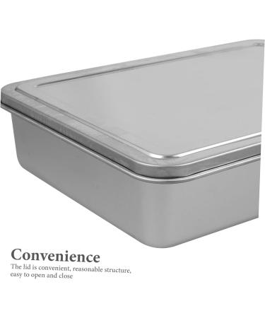 GRIRIW Food Tray Box Lid Holder Kitchen Bar Compartment Prep Compartments Organizer with Garnish Serving Meal Metal Trays - Buy Online on GoSupps.com