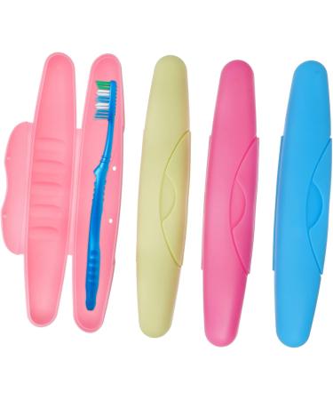 Charming 4-Piece Portable Toothbrush Set | Travel-Friendly Storage & Protection Accessories - Buy Online on GoSupps.com