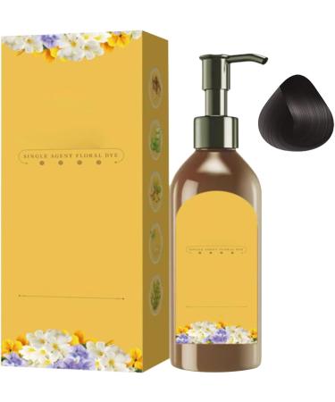Mimoqk Hair Dye Shampoo for Women Floral Hair Dye Single Dose Hair Dye PlantBased Hair Dye Plant Single Dose Floral Fragrance Dye Fast Hair Coloring Shampoo for Men Women and Elderly Black brown color - Buy Online on GoSupps.com