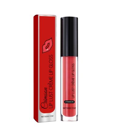 Tinted moisturizing and long lasting facial makeup tinted lip oil for home travel night party wedding winter spring office school appointment Red