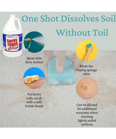 Crown Spray Power All-Purpose Multi-Surface Cleaner - 1 Gal | Effortlessly Dissolves Stains & Soils | Spray-On & Wipe-Off | Essential for Messy Spaces | International Shipping Available - Buy Online on GoSupps.com
