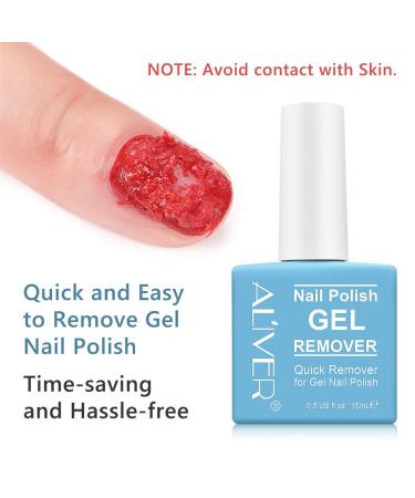 Gel Nail Polish Remover (2PACK) - Quick Soak Off in 3-5 Minutes - No Foil Needed - Professional 0.5 Fl Oz (2 Count) - Buy Online on GoSupps.com