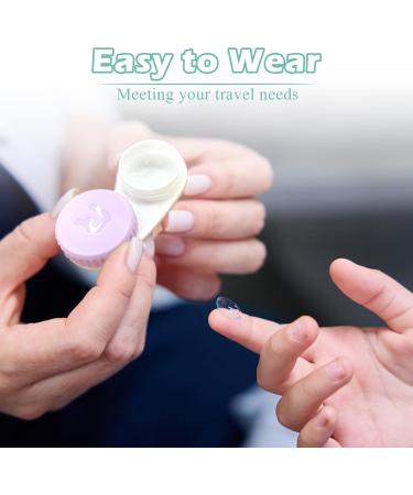 Risvowo Contact Lens Helpers - 8 Colorful Leak-Proof Containers with Screw Lid | Portable Lens Cases for Easy Storage - Buy Online on GoSupps.com