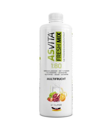 Buy ASVITA Beverage Concentrate Fresh Mix 1:80 - 1L Bottle with Dosing Pump | Sugar-Free Drink Syrup - 26 Delicious Flavors - International Shipping Available - Buy Online on GoSupps.com