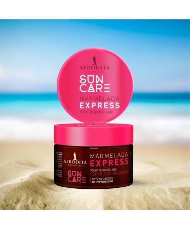 Afrodita Cosmetics Sun Care Browning Accelerator Jam | Fast & Intensive Tan | Organic Coconut Oil Karit & Cocoa Butter | Silicone-Free & Vegan - Buy Online on GoSupps.com