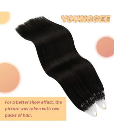 Youngsee Microring Extensions | Real Hair Dark Brown 55cm | 1g Micro Hair Extensions 50g #2 - Buy Online on GoSupps.com