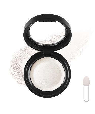 Eyeshadow Single Shimmer Make-Up Fine Powder Palette Eyeshadow High Pigment Long-lasting Sweatproof Single Eye Shadow (White)