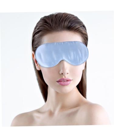 Silk Sleep Eye Mask | Adjustable Comfortable Blindfold for Sleeping & Travel | Blue | 1 Count - Buy Online on GoSupps.com