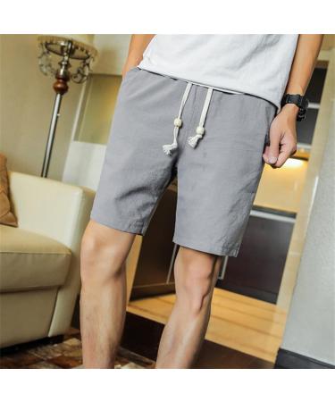 Men's Summer Cotton & Linen Shorts - Fashionable Comfortable & Stylish - Available in XXXXL & 4XL - Buy Online on GoSupps.com