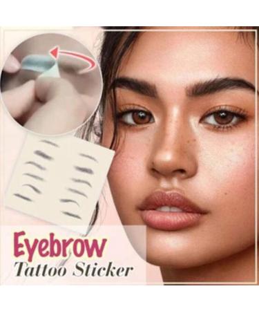  ZARQ 4D Eyebrow Stickers Fake Natural Hair Waterproof Eco Friendly Eyebrow Stickers for Men Women - Buy Online on GoSupps.com