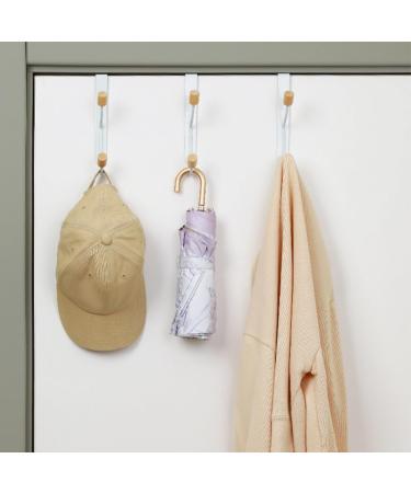 Outanaya 2pcs No Punching Door Hook Entryway Wall Hanger Metal Hanging Hooks Double Flowerpot Clothing Iron - Buy Online on GoSupps.com