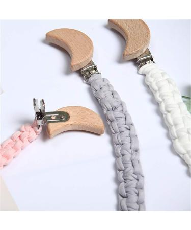 Buy 3PC Pacifier Chain & Strap Set | Cotton Pacifier Clips for Newborn Girls & Boys | Perfect Baby Bib Accessory - Buy Online on GoSupps.com
