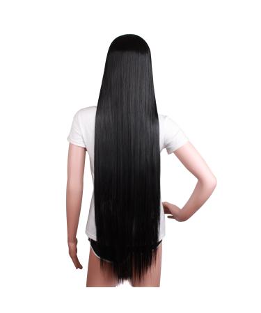 MapofBeauty 100cm Long Straight Anime Wig in Black - Buy Online on GoSupps.com