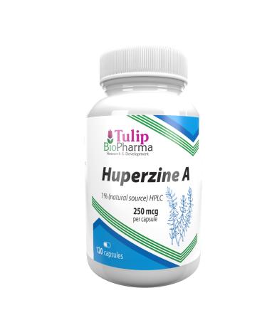 Huperzine A 250mcg 120 Capsules 3rd Party lab Tested High Strength Supplement Gluten and GMO Free