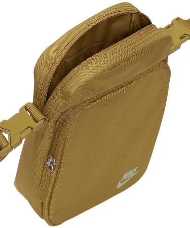 Nike Unisex Heritage Small Items Tote Bag 2.0 in Golden Moss/Golden Moss/Honeydew - Compact and Stylish - Buy Online on GoSupps.com