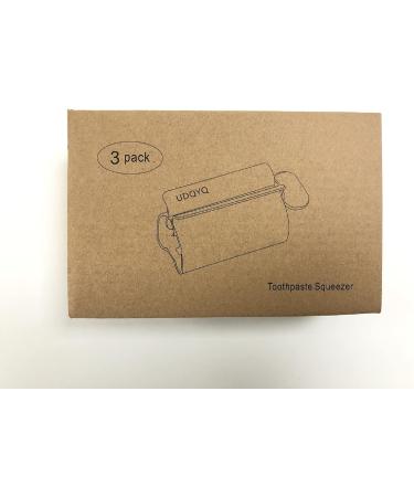 UDQYQ Tubes Queys 3-Pack Stainless Steel Toothpaste Squeezer - Maximize Every Drop with Holder & Stand (Black) - Buy Online on GoSupps.com