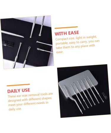 SKISUNO 1set Ear Wax Removal Tool Ear Scoop Kit for Safe and Comfortable Cleaning Travel Compact and Elegant Design for Daily Use - Buy Online on GoSupps.com