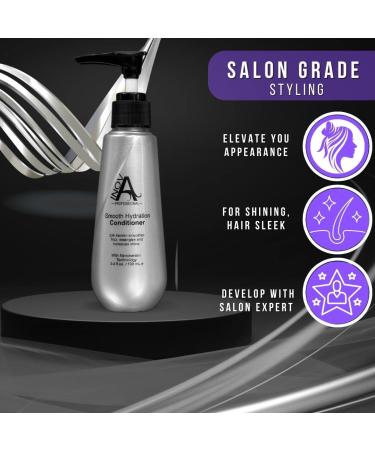 Silk Keratin Smooth Hydration Conditioner 11 Oz - Premium White Nourishing Hair Care for International Shipping - Buy Online on GoSupps.com