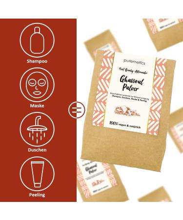 Puremetics Zero Waste Ghassoul Powder 400g | Natural Moroccan Clay for Eco-Friendly Washing - Buy Online on GoSupps.com