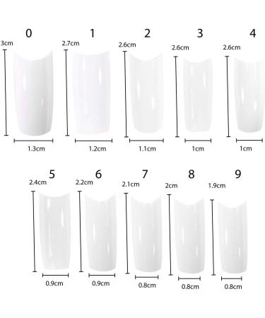 TRIXES 500 White French False Acrylic Nail Art Tips - Perfect for Gel Makeup - Buy Online on GoSupps.com