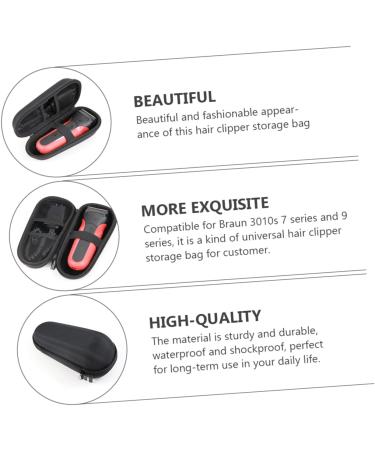POPETPOP 3pcs Storage Bag Electric Trimmer Carrying Case Shaver case Hard Shell case Men Grooming Trimmer Barber Clipper Holder Shaver Bag Travel Portable Oxford Cloth HDD Enclosure Blackx3pcs 17.5X7X7CMx3pcs - Buy Online on GoSupps.com