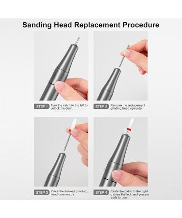 Electric Nail File E Nail Grinder Shaping Exfoliating Professional Multifunctional Portable Nail File for Salon (Genericbdzow6p914-12) - Buy Online on GoSupps.com