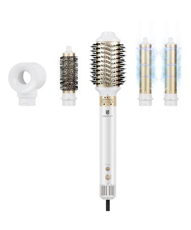 WebEAUTY 5 in 1 Air Styler & F hnbrush 110 000 RPM High-speed negative ions hair dryer quickly drying warm air brush set with auto-air curl volumizer circular frame smoothing iron
