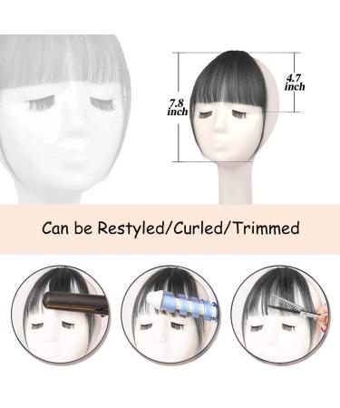 Clip-in Human Hair Bangs | Wig-Air Bangs Hairpieces for Girls & Women - International Shipping Available - Buy Online on GoSupps.com