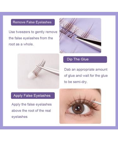 Manga Brown Cluster Lashes - 72PCS Spiky Little Devil Wispy Faux Mink Lashes for Natural Look - DIY Mixed Length Asian Japan Cosplay Party False Eyelashes - Buy Online on GoSupps.com
