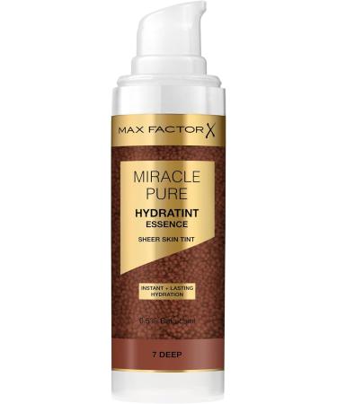 Max Factor Miracle Pure Hydratint Essence Foundation 7 deep up to 24 hours hydration 71 waterbased formula natural coverage vegan formula - Buy Online on GoSupps.com
