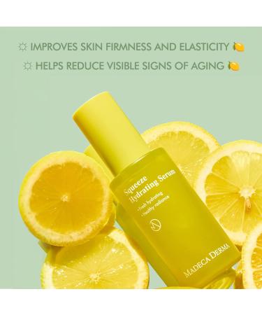 MADECA DERMA Squeeze Hydrating Facial Serum Deep Hydration & Radiance with Prickly Pear Cactus Carica Papaya and Centella Asiatica Korean Skincare for Fresh Squeezed Glow (1.08 fl oz) Squeeze Facial Serum - Buy Online on GoSupps.com
