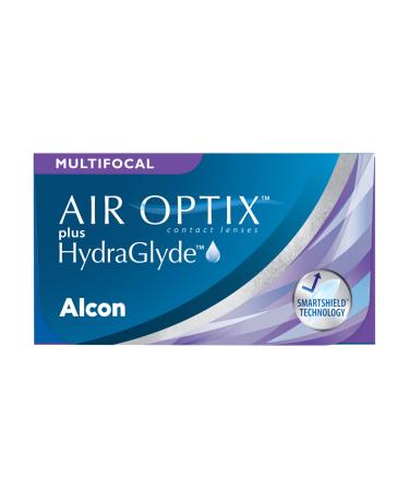 Air optix plus hydraglyde multifocal monthly lenses soft 6 pieces BC 8.6 mm dia 14.2 mm add high -4 diopttria -4.0 diopters 8.6 millimeters 14.2 millimeter high - Buy Online on GoSupps.com