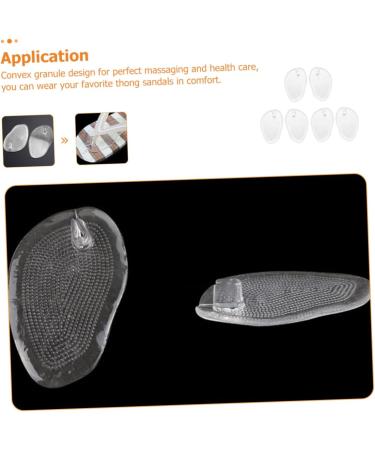 Minkissy 15 Pairs Foot Cushion Insoles - Gel Anti-Slip Pads for Heels Slippers & Sandals - Transparent Toe Protectors for Ultimate Comfort - Buy Online on GoSupps.com