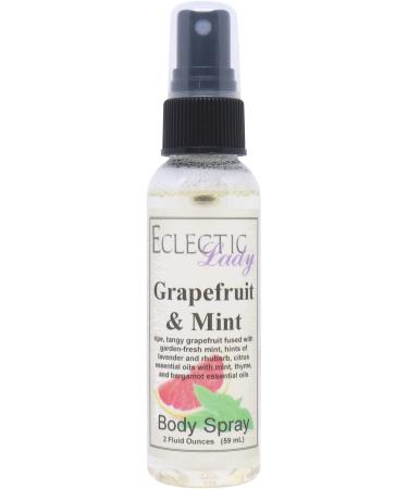 Grapefruit and Mint Body Spray 2 ounces Body Mist for Women with Clean Light & Gentle Fragrance Long Lasting Perfume with Comforting Scent for Men & Women Cologne with Soft Subtle Aroma For 2 Fluid Ounces