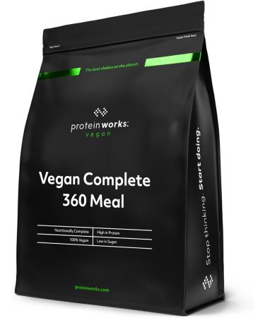 Vegan Complete 360 Meal - Protein Works | Vegan Meal Replacement Shake | 10 Servings | Strawberry & Cream | 1kg - International Shipping Available - Buy Online on GoSupps.com