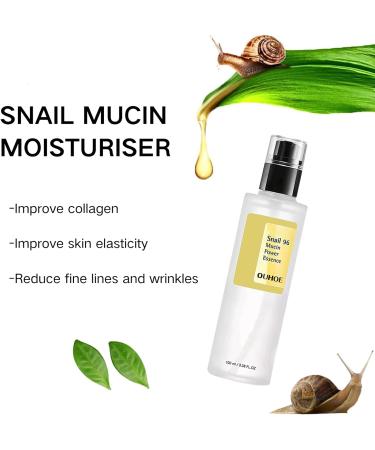 Tongyend Snail Mucin Serum Snail Mucus 96% Repair Essence Snail Mucin Moisturiser of Hyaluronic Acid Lightweight-Hydrating Serum Reduce Wrinkles&Skin Moisture& Glow Face for Woman - Buy Online on GoSupps.com