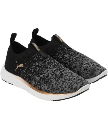 PUMA Women's Softride Remi Slip-on Knit WN's Road Running Shoe - Black Gold Cool Dark Gray - EU Size 39 - International Shipping Available - Buy Online on GoSupps.com