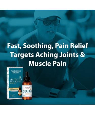 Frankincense & Myrrh Arthritis Pain Relief Oil - Fast Acting 2oz Essential Oil Blend for Joint Pain - 1 Pack - Buy Online on GoSupps.com