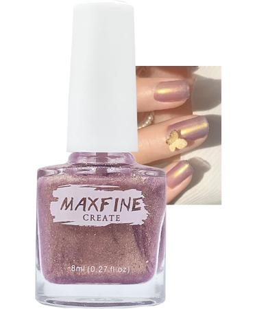 Pearl Nail Polish Nail Varnish - Long Lasting Peeling Off Nail Polish - Mermaid Shell Quick Dry Holographic Nail Polish - No UV Needed Non Toxic Water Based Formula for Women Girls Teens(Gold Purple) - Buy Online on GoSupps.com