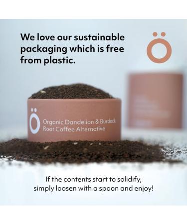 TziBrew Original Recipe Organic Dandelion & Burdock Root Coffee Alternative - 50+ Servings, Caffeine, Dairy & Gluten Free (160g) - Buy Online on GoSupps.com
