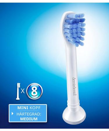 8er Demirdental Mini Essays for Philips Sonicare - Medium & Small Replacement Brush Heads for Precise Cleaning (HX6028) - Buy Online on GoSupps.com