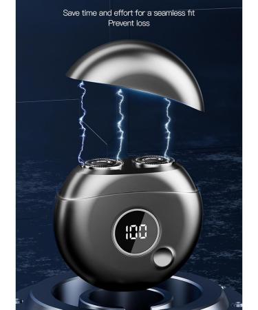 Mini Beard Trimmer - Black Dual Head USB-C Rechargeable Waterproof Low Noise Electric Beard Cutter for Men - Pocket Size Portable Grooming Tool - Buy Online on GoSupps.com
