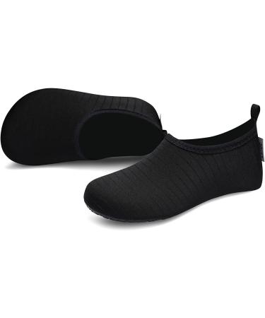 VIFUUR Water Sports Shoes Men Women Quick-Dry Aqua Socks Slip-on - Black - Buy Online on GoSupps.com