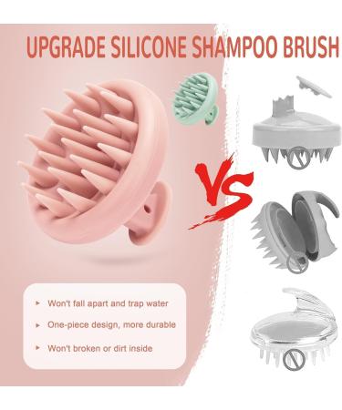 Katmerio Scalp Massage Brush for Wet & Dry Hair | Silicone Hair Washing & Relaxation Tool | Promotes Hair Growth | Pink - Buy Online on GoSupps.com