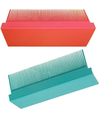 Hair Straightening Comb - Professional Barber Straightener Brush & Styling Attachment - Green - Buy Online on GoSupps.com