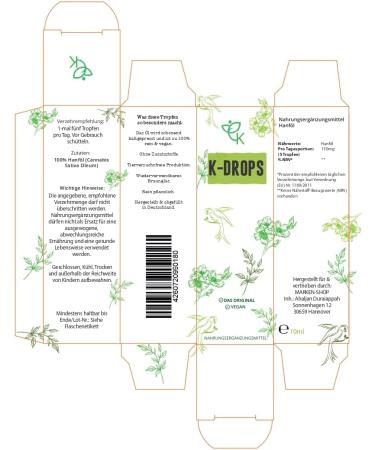 K-Drops Keto Drop K2 - Original Ketogenic Oil High-Dose Drops | 100% Vegan Lab Tested Made in Germany | Fast & Extreme Ketosis Success - 10ml - Buy Online on GoSupps.com