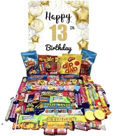Happy 13th Birthday Pick n Mix The Ultimate Retro Sweet Selection 70s 80s Box Sweet Hamper Present Gift - Buy Online on GoSupps.com